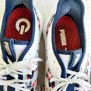 Mens sz.10 RED White Blue sneakers